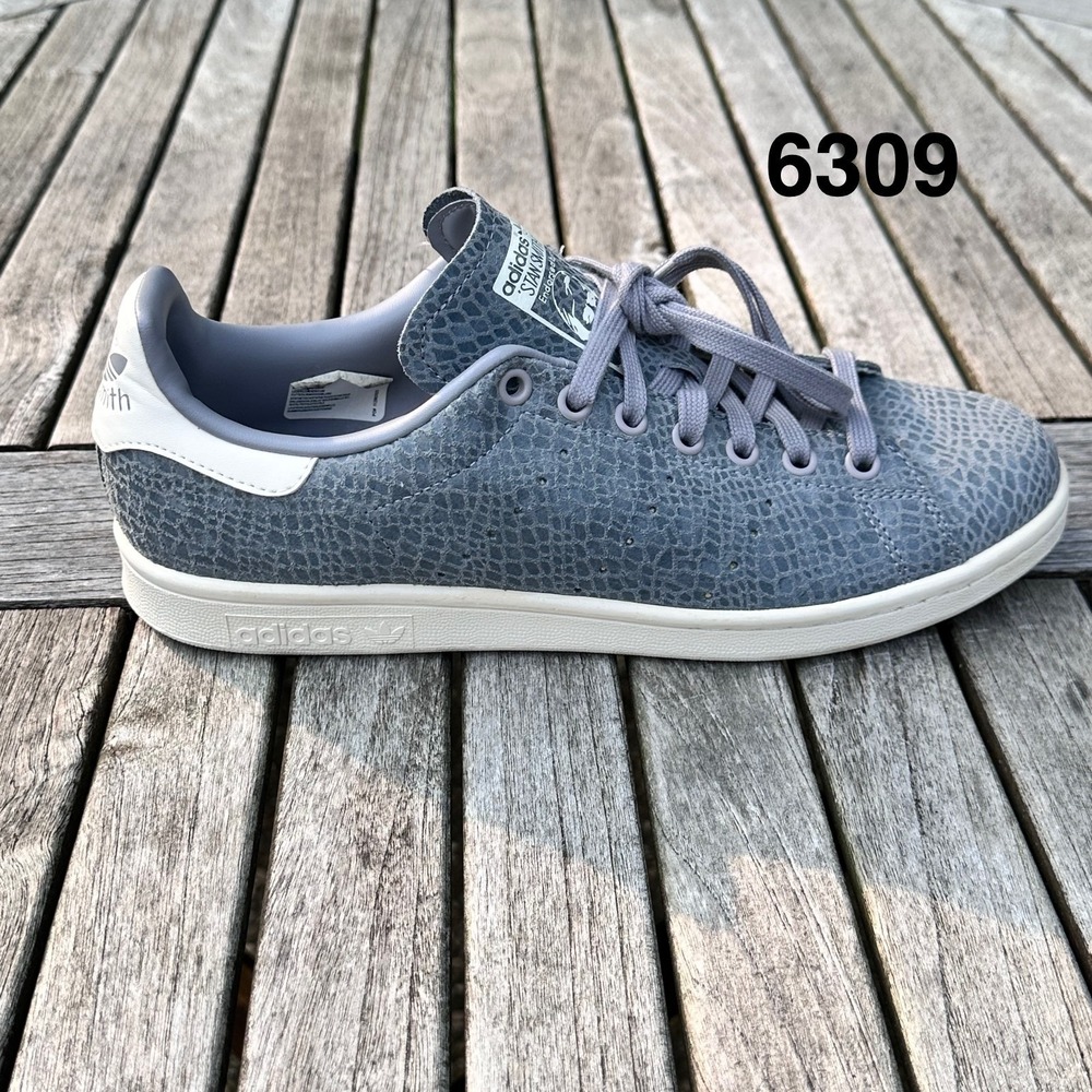 Adidas Stan Smith Snakeskin Print Light Onix White Womens Size 9.5 S77345 NEW